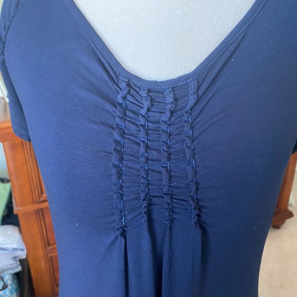 Fresh Produce S/S Dress Performance Size Large Navy - Picture 4 of 7